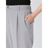 レーヨン混ストレッチ ベルト付きテーパードパンツ | TAKA-Q WOMEN | 詳細画像22