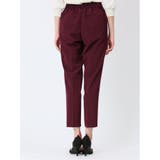 レーヨン混ストレッチ ベルト付きテーパードパンツ | TAKA-Q WOMEN | 詳細画像8