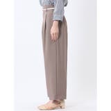 麻調合繊 ベルト付き ワイドパンツ(セットアップ可能) | TAKA-Q WOMEN | 詳細画像17