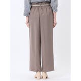 麻調合繊 ベルト付き ワイドパンツ(セットアップ可能) | TAKA-Q WOMEN | 詳細画像18