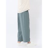 麻調合繊 ベルト付き ワイドパンツ(セットアップ可能) | TAKA-Q WOMEN | 詳細画像24
