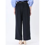 麻調合繊 ベルト付き ワイドパンツ(セットアップ可能) | TAKA-Q WOMEN | 詳細画像38