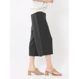 麻調合繊 ボタン付き クロップドパンツ(セットアップ可能) | TAKA-Q WOMEN | 詳細画像16