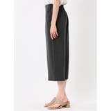 麻調合繊 ボタン付き クロップドパンツ(セットアップ可能) | TAKA-Q WOMEN | 詳細画像19