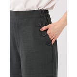 麻調合繊 ボタン付き クロップドパンツ(セットアップ可能) | TAKA-Q WOMEN | 詳細画像21