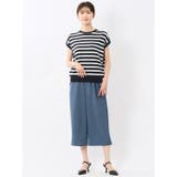 麻調合繊 ボタン付き クロップドパンツ(セットアップ可能) | TAKA-Q WOMEN | 詳細画像27