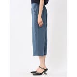 麻調合繊 ボタン付き クロップドパンツ(セットアップ可能) | TAKA-Q WOMEN | 詳細画像29