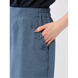 麻調合繊 ボタン付き クロップドパンツ(セットアップ可能) | TAKA-Q WOMEN | 詳細画像31