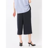 麻調合繊 ボタン付き クロップドパンツ(セットアップ可能) | TAKA-Q WOMEN | 詳細画像35
