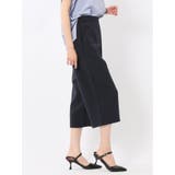 麻調合繊 ボタン付き クロップドパンツ(セットアップ可能) | TAKA-Q WOMEN | 詳細画像36