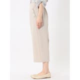 麻調合繊 ボタン付き クロップドパンツ(セットアップ可能) | TAKA-Q WOMEN | 詳細画像7
