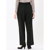 ストレッチ 両面起毛 ツータック ワイドパンツ | TAKA-Q WOMEN | 詳細画像15 