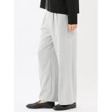 ストレッチ 両面起毛 ツータック ワイドパンツ | TAKA-Q WOMEN | 詳細画像2 