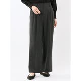 95モノトーン | ストレッチ 両面起毛 ツータック ワイドパンツ | TAKA-Q WOMEN