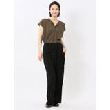 イノウェーブ/INNOWAVE 接触冷感 ストレッチ ワイドパンツ | TAKA-Q WOMEN | 詳細画像5