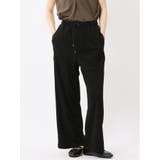 05黒 | イノウェーブ/INNOWAVE 接触冷感 ストレッチ ワイドパンツ | TAKA-Q WOMEN