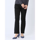 美シャイン ヘリンボンストレートパンツ | TAKA-Q WOMEN | 詳細画像1