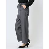 リボンベルト付き ワイドパンツ | TAKA-Q WOMEN | 詳細画像2 