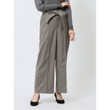 33ベージュ | リボンベルト付き ワイドパンツ | TAKA-Q WOMEN