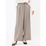 33ベージュ | ドライタッチ カルゼ イージーパンツ(セットアップ可能) | TAKA-Q WOMEN