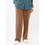 30茶 | ストレッチ ワンタック ワイドパンツ | TAKA-Q WOMEN