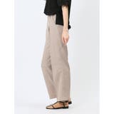 ハンチ/HUNCH リネンライク タックストレートパンツ | TAKA-Q WOMEN | 詳細画像26 