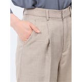 ハンチ/HUNCH リネンライク タックストレートパンツ | TAKA-Q WOMEN | 詳細画像33 