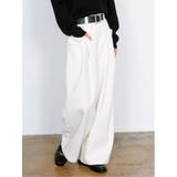 02アイボリー | Belted High Waist | TAKA-Q WOMEN