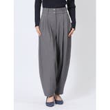 04グレー | ストレッチ カーブパンツ(選べる2レングス) | TAKA-Q WOMEN