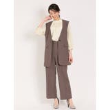 麻調合繊 プルオンワイドパンツ(セットアップ可能) | TAKA-Q WOMEN | 詳細画像38