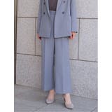06グレー | 麻調合繊 プルオンワイドパンツ(セットアップ可能) | TAKA-Q WOMEN