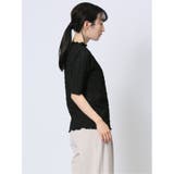ストレッチレース調 ハイネック半袖プルオーバー | TAKA-Q WOMEN | 詳細画像29