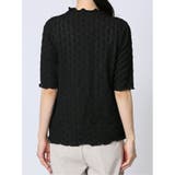 ストレッチレース調 ハイネック半袖プルオーバー | TAKA-Q WOMEN | 詳細画像33