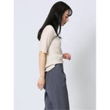 ストレッチレース調 ハイネック半袖プルオーバー | TAKA-Q WOMEN | 詳細画像4