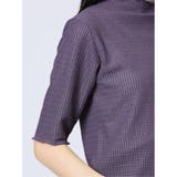 ストレッチレース調 ハイネック半袖プルオーバー | TAKA-Q WOMEN | 詳細画像47