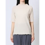 ストレッチレース調 ハイネック半袖プルオーバー | TAKA-Q WOMEN | 詳細画像7