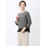カットツイード レイヤード風プルオーバー | TAKA-Q WOMEN | 詳細画像2