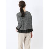 カットツイード レイヤード風プルオーバー | TAKA-Q WOMEN | 詳細画像3