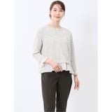 33ベージュ | カットツイード レイヤード風プルオーバー | TAKA-Q WOMEN