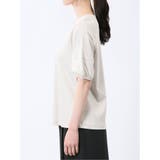綿スムス クルーネック パフギャザーTシャツ | TAKA-Q WOMEN | 詳細画像19