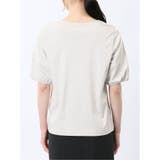 綿スムス クルーネック パフギャザーTシャツ | TAKA-Q WOMEN | 詳細画像20