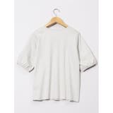 綿スムス クルーネック パフギャザーTシャツ | TAKA-Q WOMEN | 詳細画像24