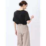 綿スムス クルーネック パフギャザーTシャツ | TAKA-Q WOMEN | 詳細画像27