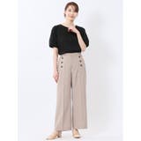 綿スムス クルーネック パフギャザーTシャツ | TAKA-Q WOMEN | 詳細画像29