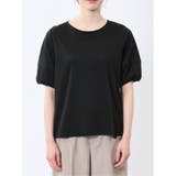 綿スムス クルーネック パフギャザーTシャツ | TAKA-Q WOMEN | 詳細画像30