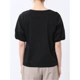 綿スムス クルーネック パフギャザーTシャツ | TAKA-Q WOMEN | 詳細画像32