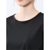 綿スムス クルーネック パフギャザーTシャツ | TAKA-Q WOMEN | 詳細画像33