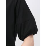綿スムス クルーネック パフギャザーTシャツ | TAKA-Q WOMEN | 詳細画像34