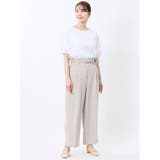 綿スムス クルーネック パフギャザーTシャツ | TAKA-Q WOMEN | 詳細画像5