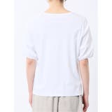 綿スムス クルーネック パフギャザーTシャツ | TAKA-Q WOMEN | 詳細画像8